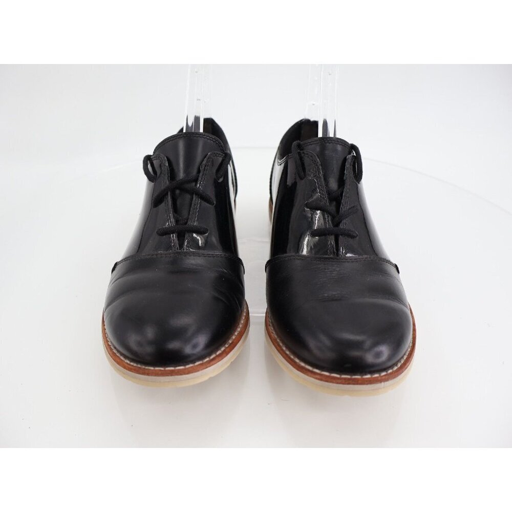 Ahnu Teva Womens Emery Leather Women's Size 8 Black Oxford Shoes Lace Up - Picture 3 of 13